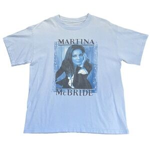 Vintage Martina McBride 2003 Tour Shirt Light Blue L